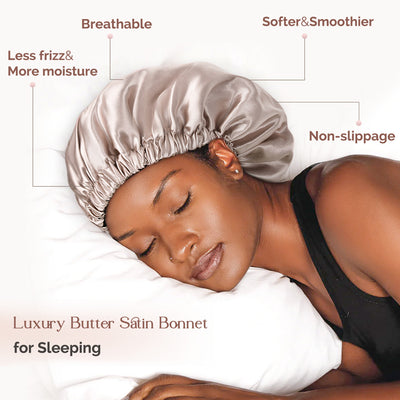 Beauty Sleep- How Satin Bonnets Protect Your Hair While You Snooze