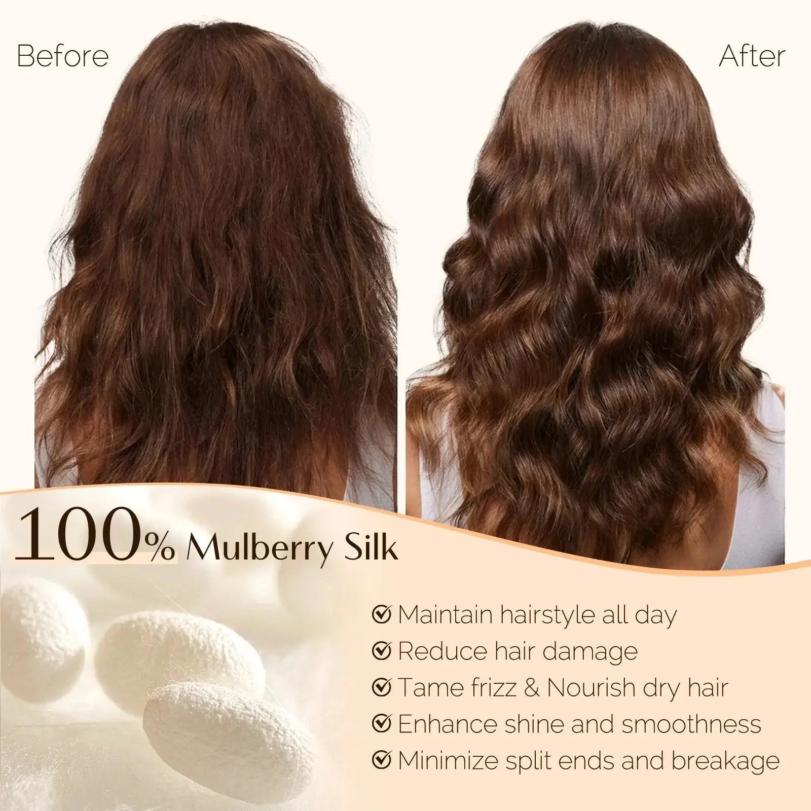 Mulberry Silk Bonnet Adjustable Elastic YANIBEST