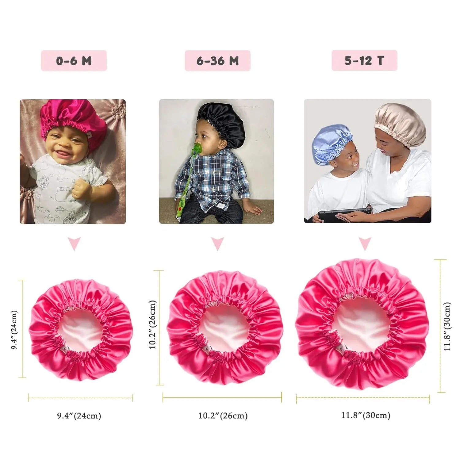 Baby Double Layer Butter-Satin™ Bonnet YANIBEST