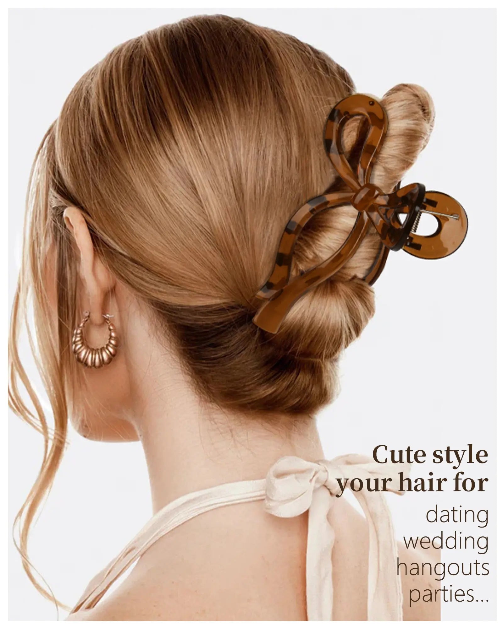 Bow Tie Hair Claw Clips - YANIBEST
