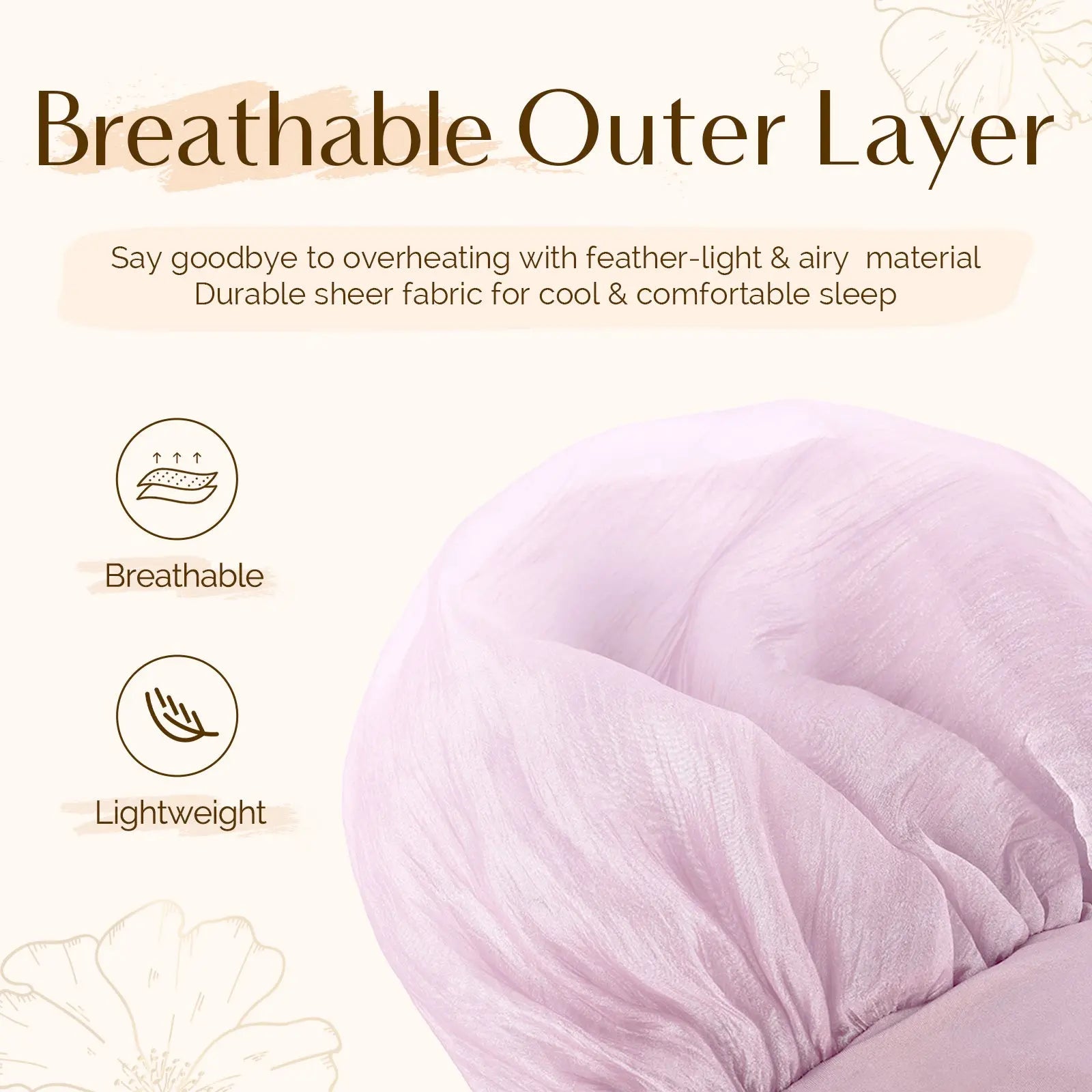 Breeze Bonnet Wide Band Double Layer Satin Lined Bonnet YANIBEST