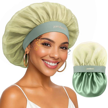 Breeze Bonnet Wide Band Double Layer Satin Lined Bonnet YANIBEST
