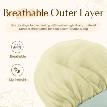 Breeze Bonnet Wide Band Double Layer Satin Lined Bonnet YANIBEST