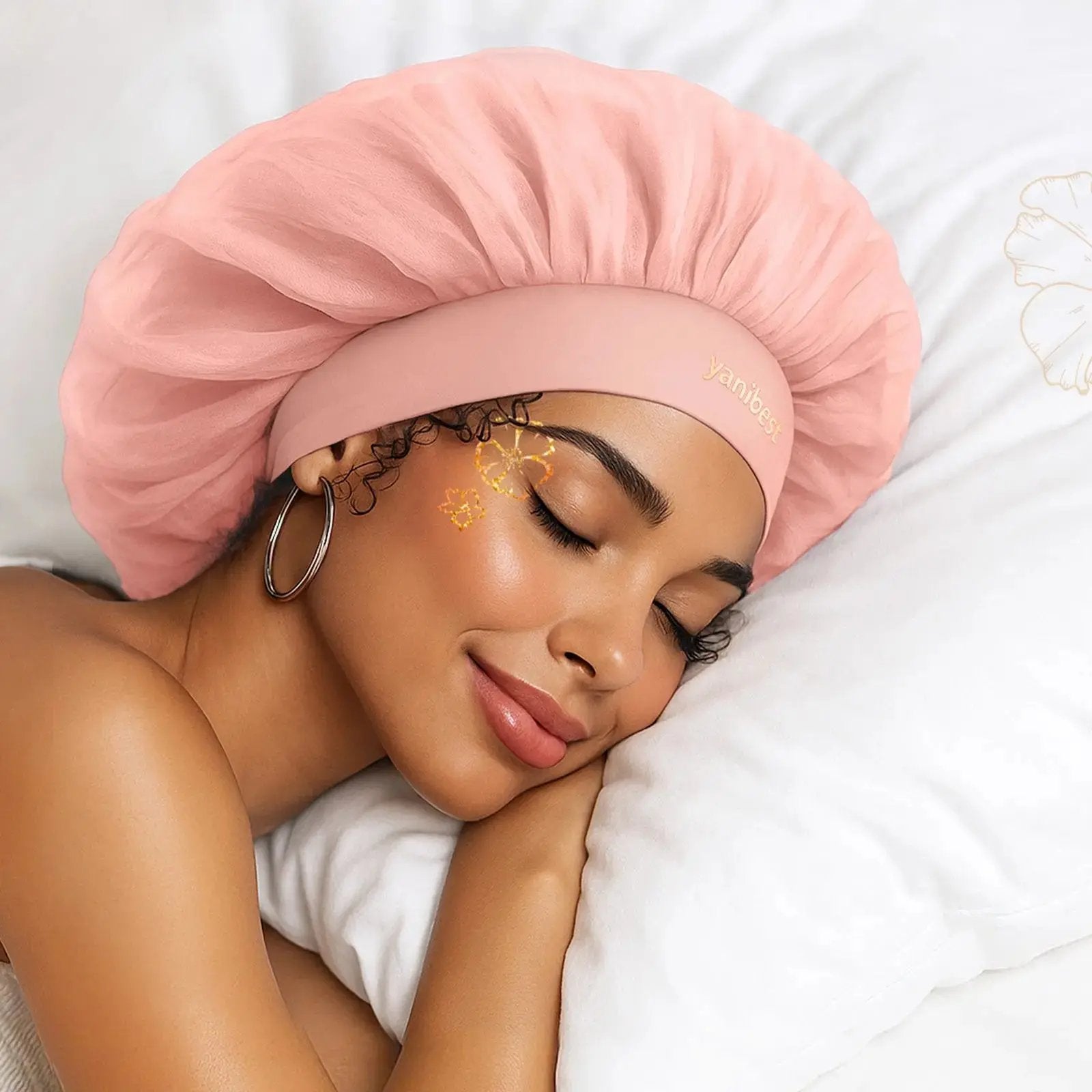 Breeze Bonnet Wide Band Double Layer Satin Lined Bonnet YANIBEST
