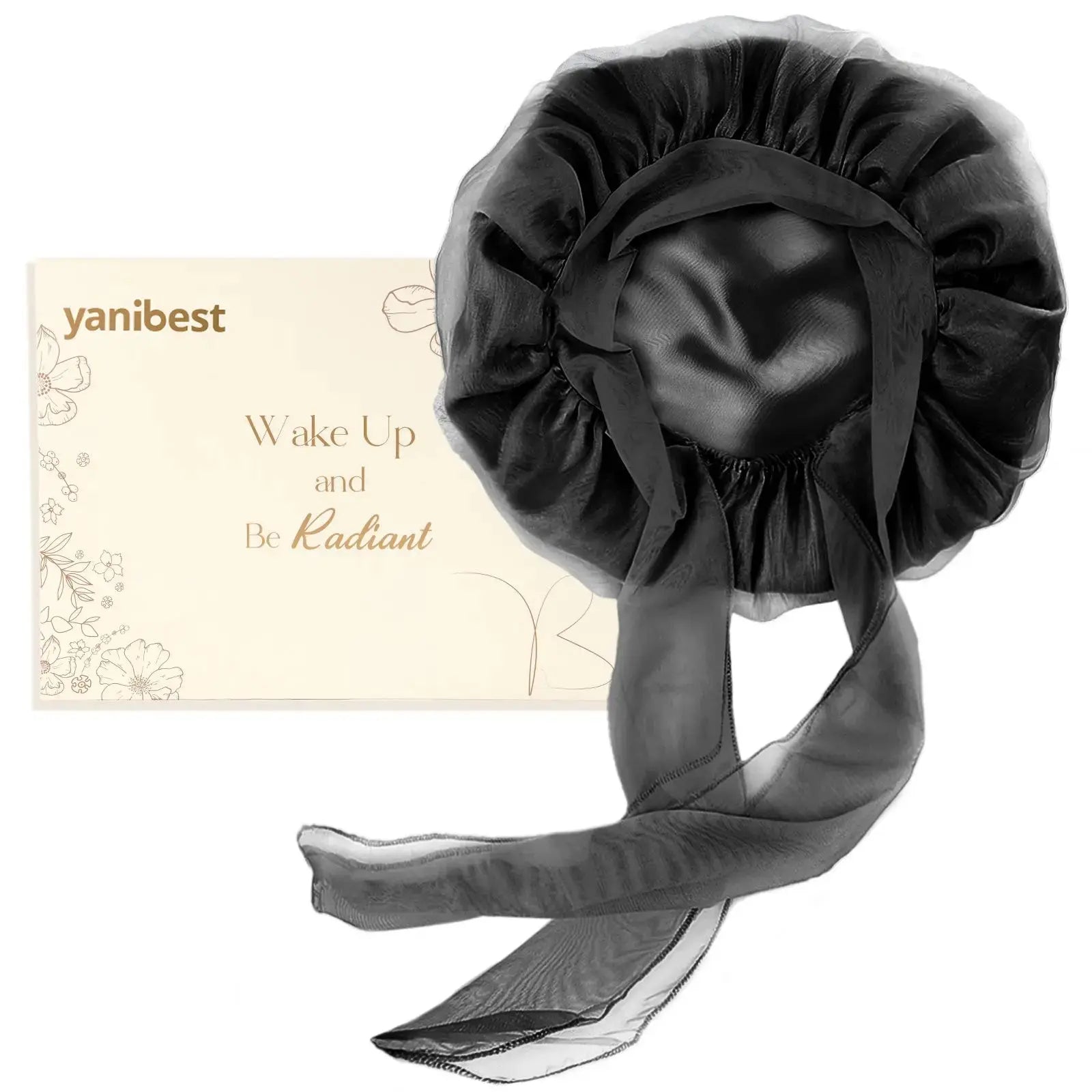 Breeze Bonnet™ Tie Band Satin Bonnet| Breathable, Lightweight YANIBEST 25.99