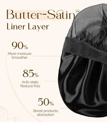 Breeze Bonnet Tie Band Satin Bonnet Breathable, Lightweight YANIBEST