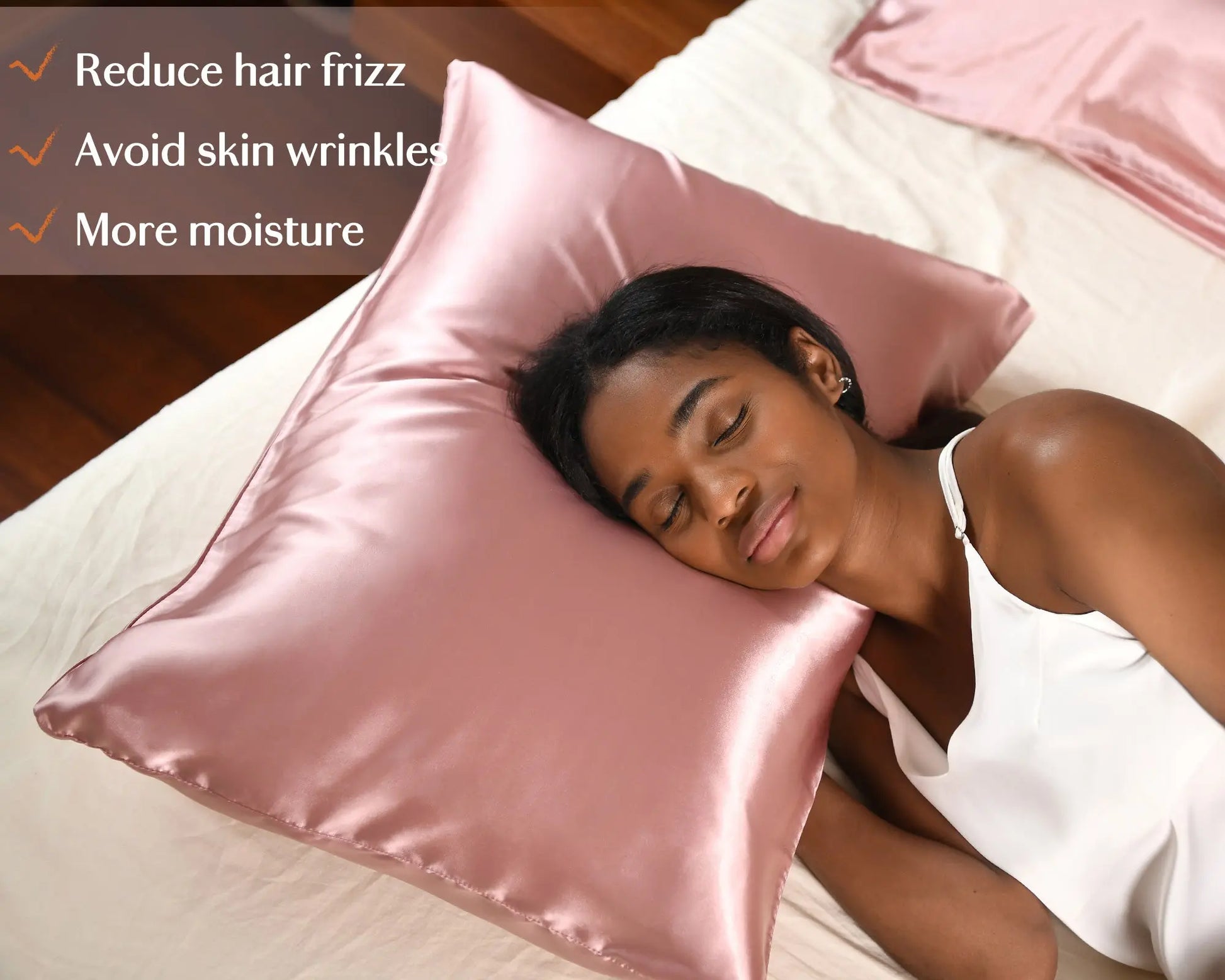 Butter-Satin Pillowcases 2 Pack Set| Millennium Pink YANIBEST