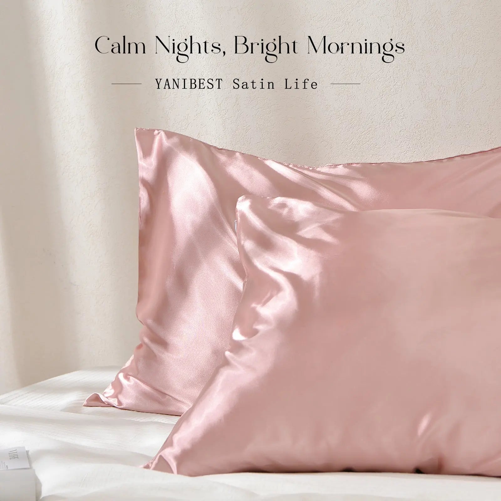 Butter-Satin Pillowcases 2 Pack Set| Millennium Pink YANIBEST