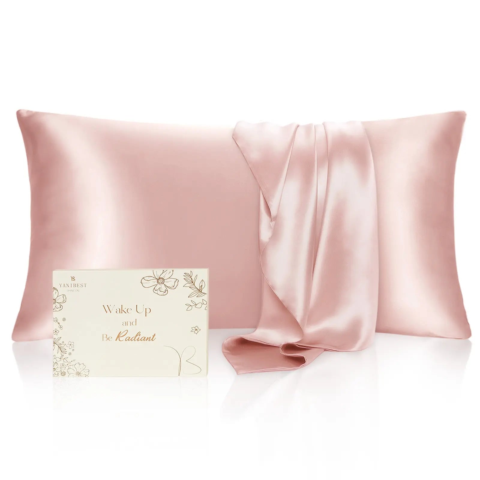 Butter-Satin Pillowcases 2 Pack Set| Millennium Pink YANIBEST 24.99