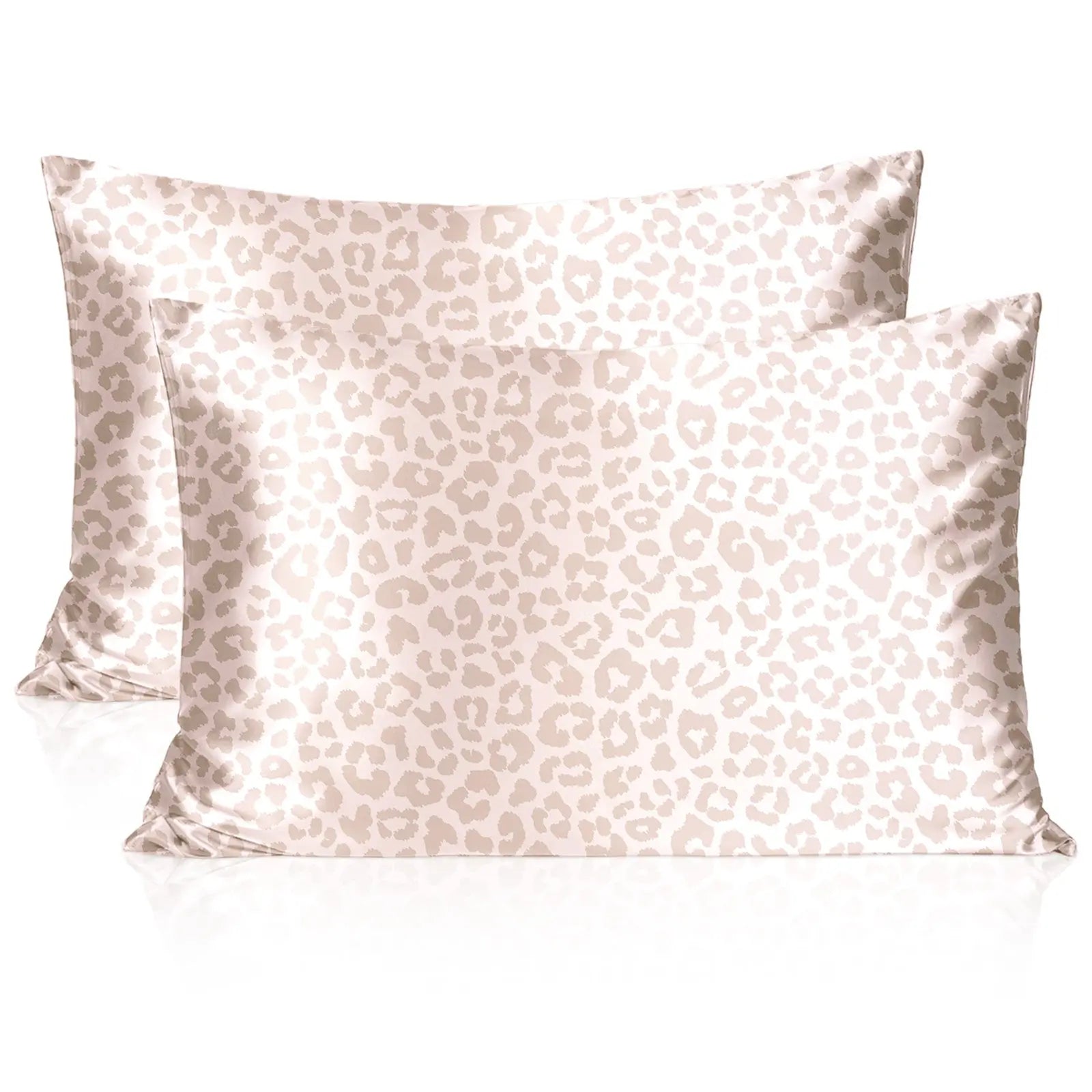 Butter-Satin Pillowcases 2 Pack Set| Pink Leopard - YANIBEST