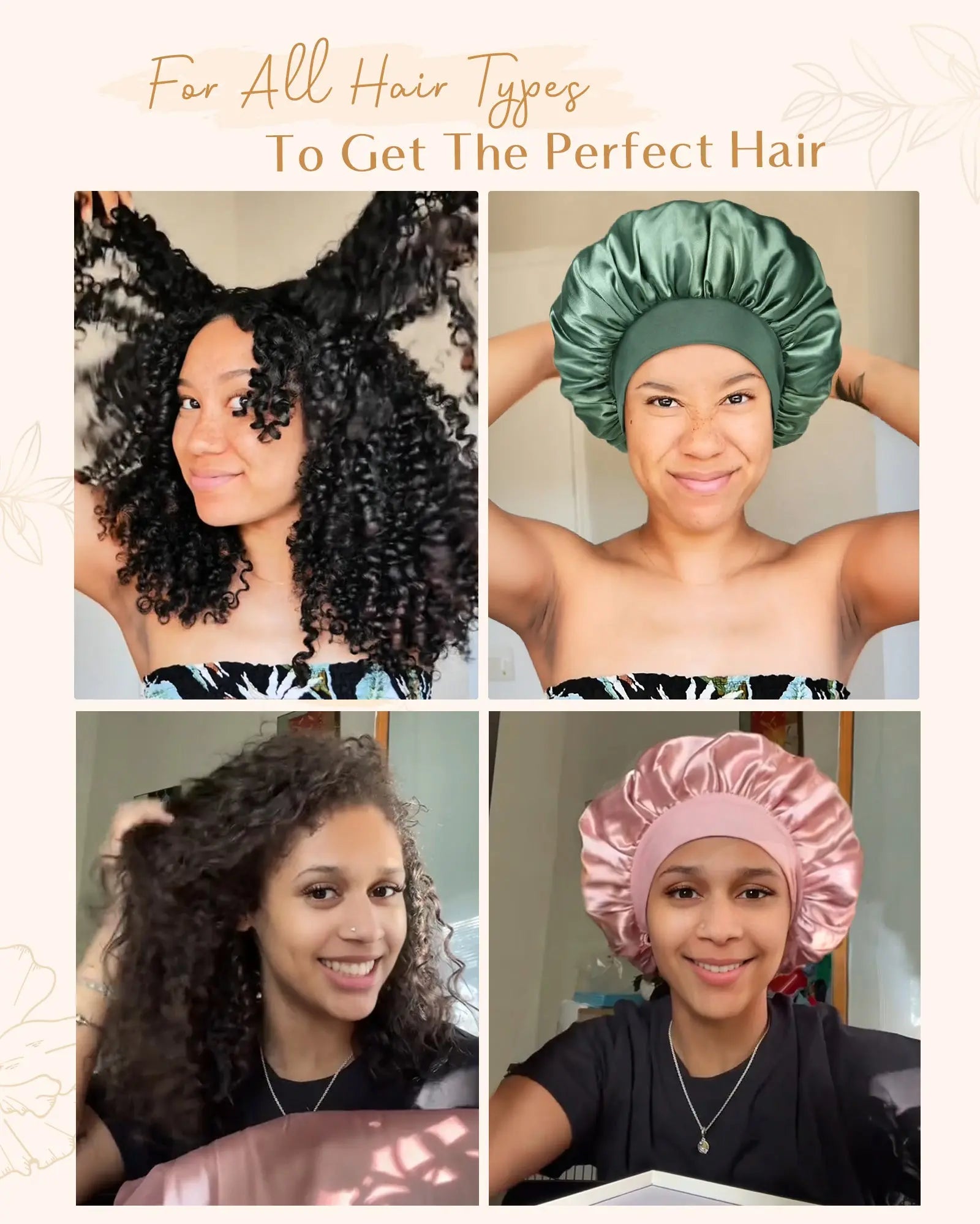 Double Layer Butter Satin Bonnet | Sage Green YANIBEST