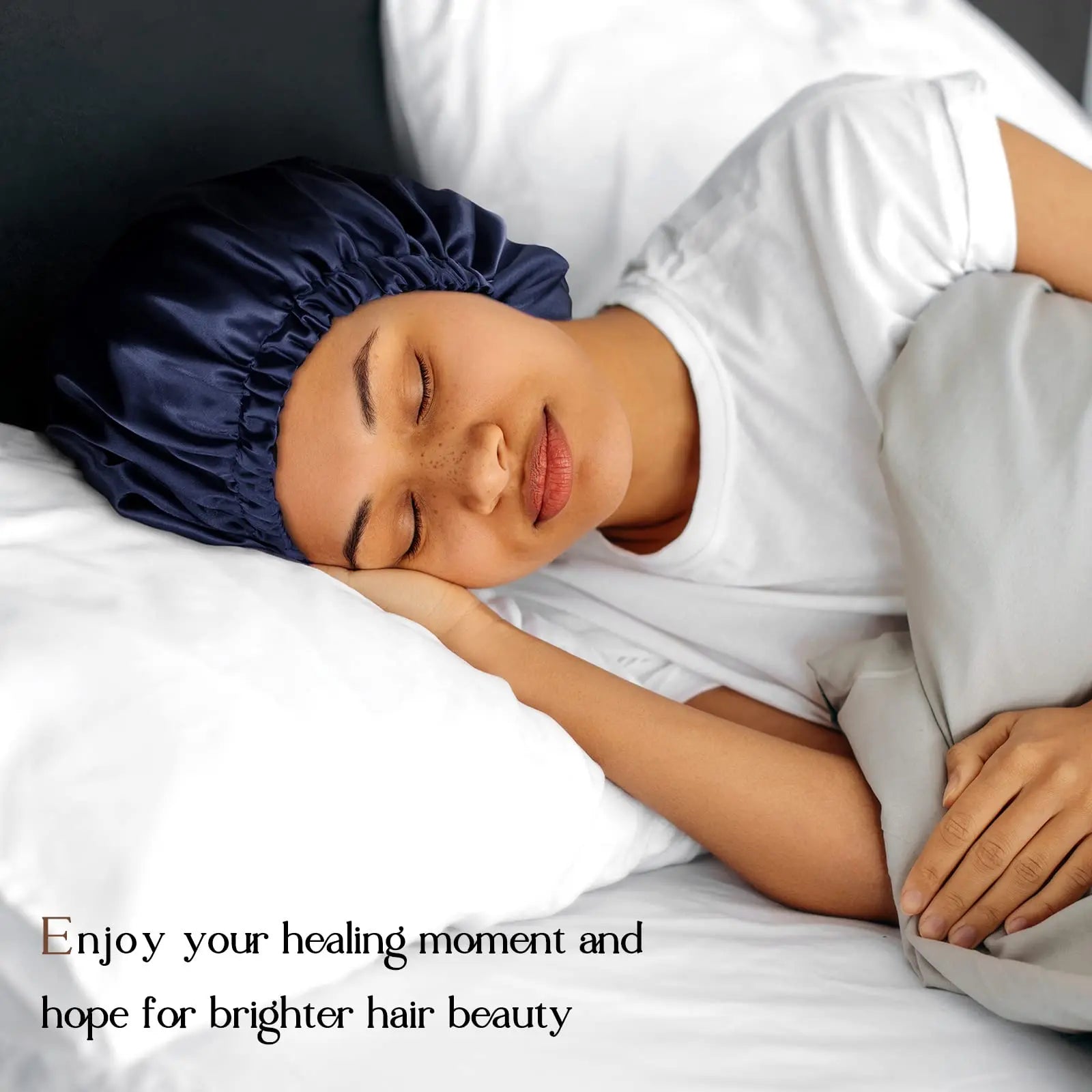 Elastic Double Layer Butter Satin Bonnet YANIBEST