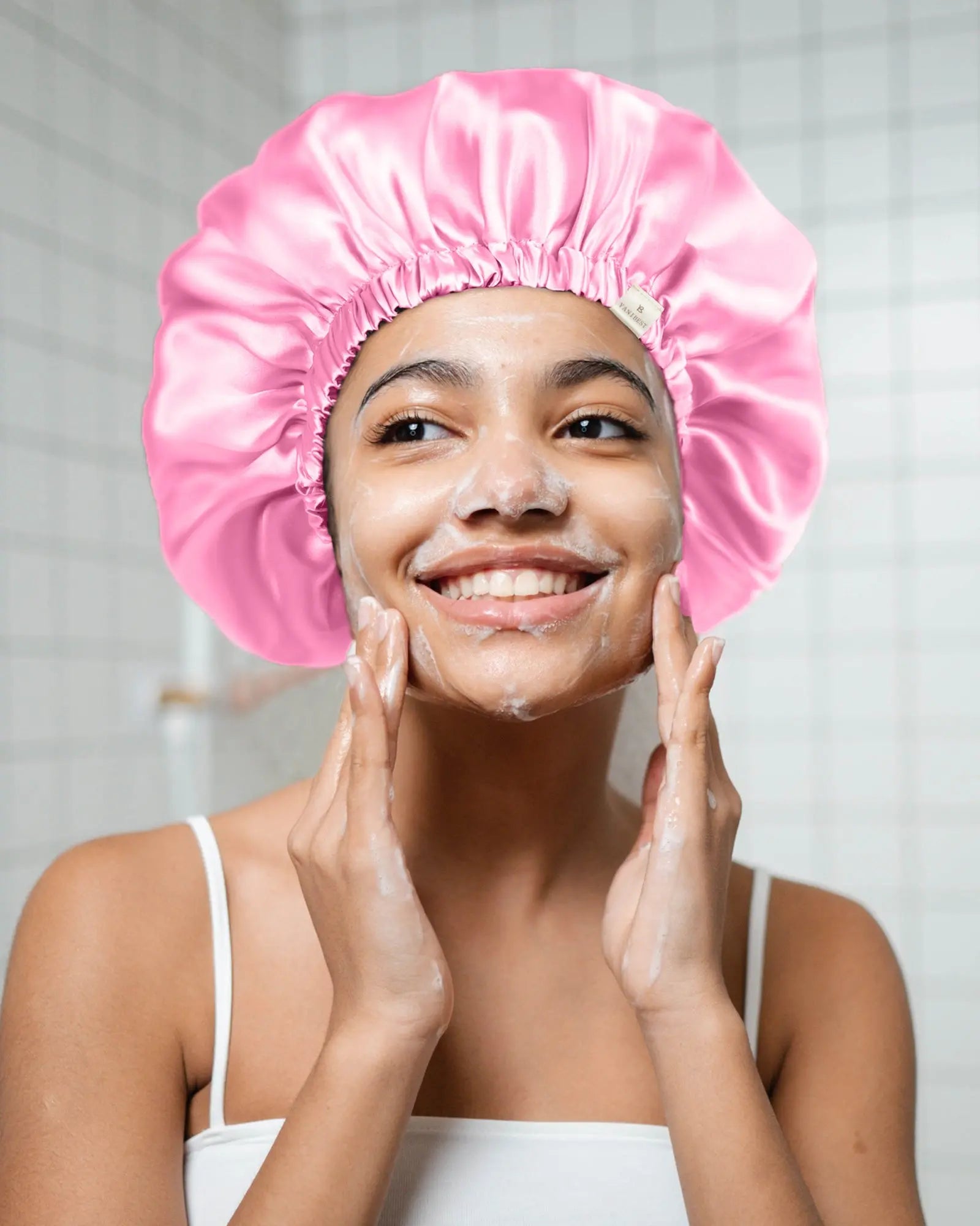 Elastic Double Layer Butter Satin Bonnet YANIBEST