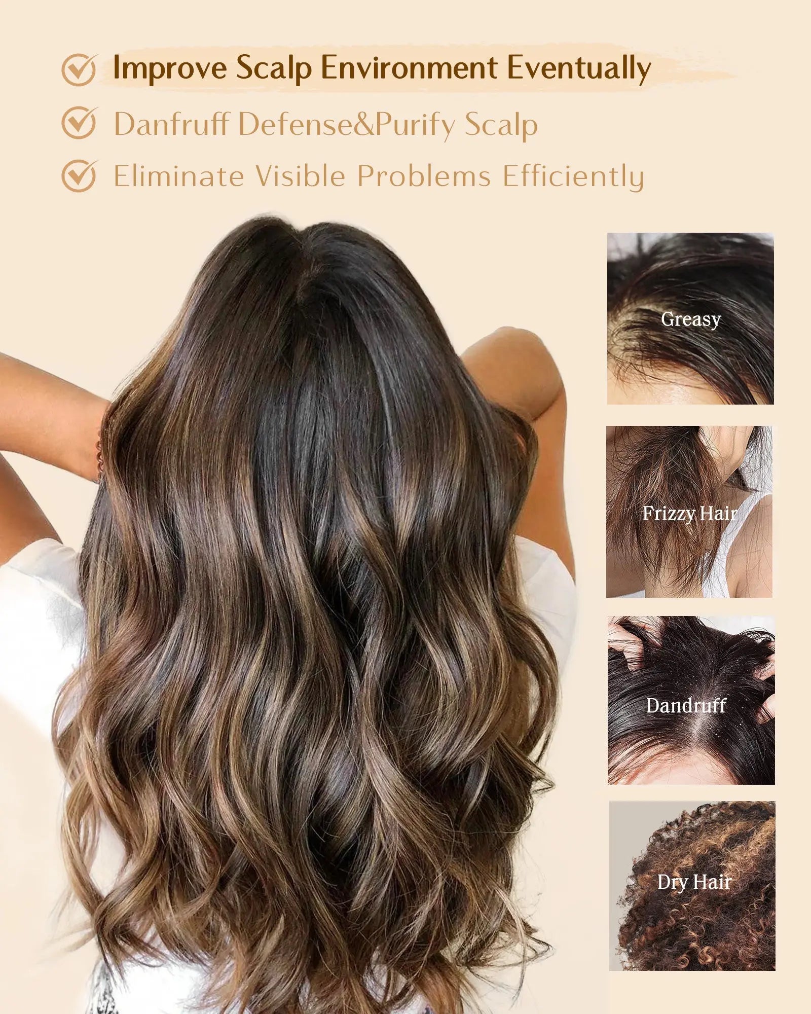 Ginger Clarifying&Strengthening Scalp Hair Shampoo - YANIBEST