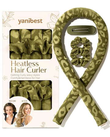 Heatless Hair Curler | Leopard Jacquard YANIBEST 20.99