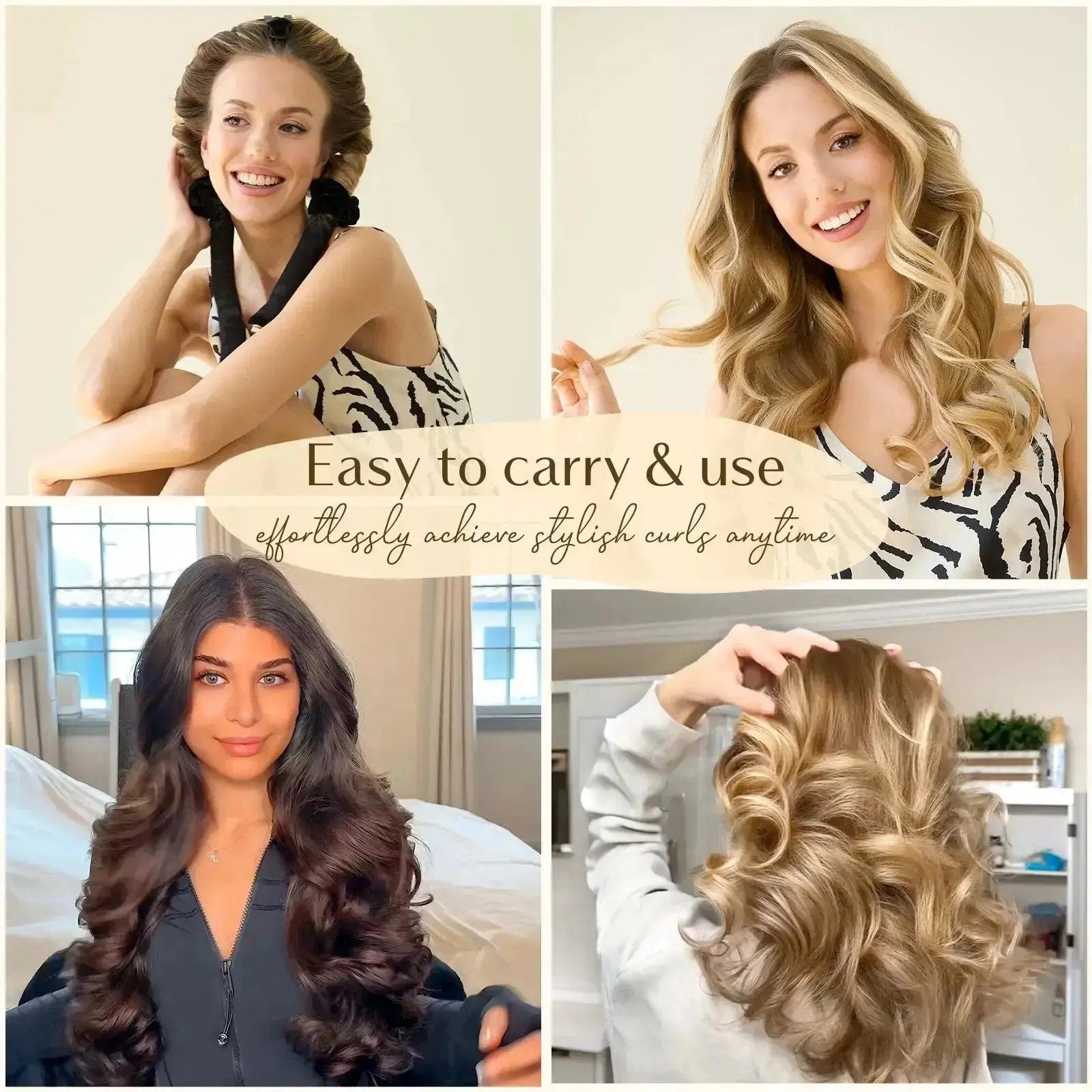 Heatless Hair Curler | Leopard Jacquard YANIBEST