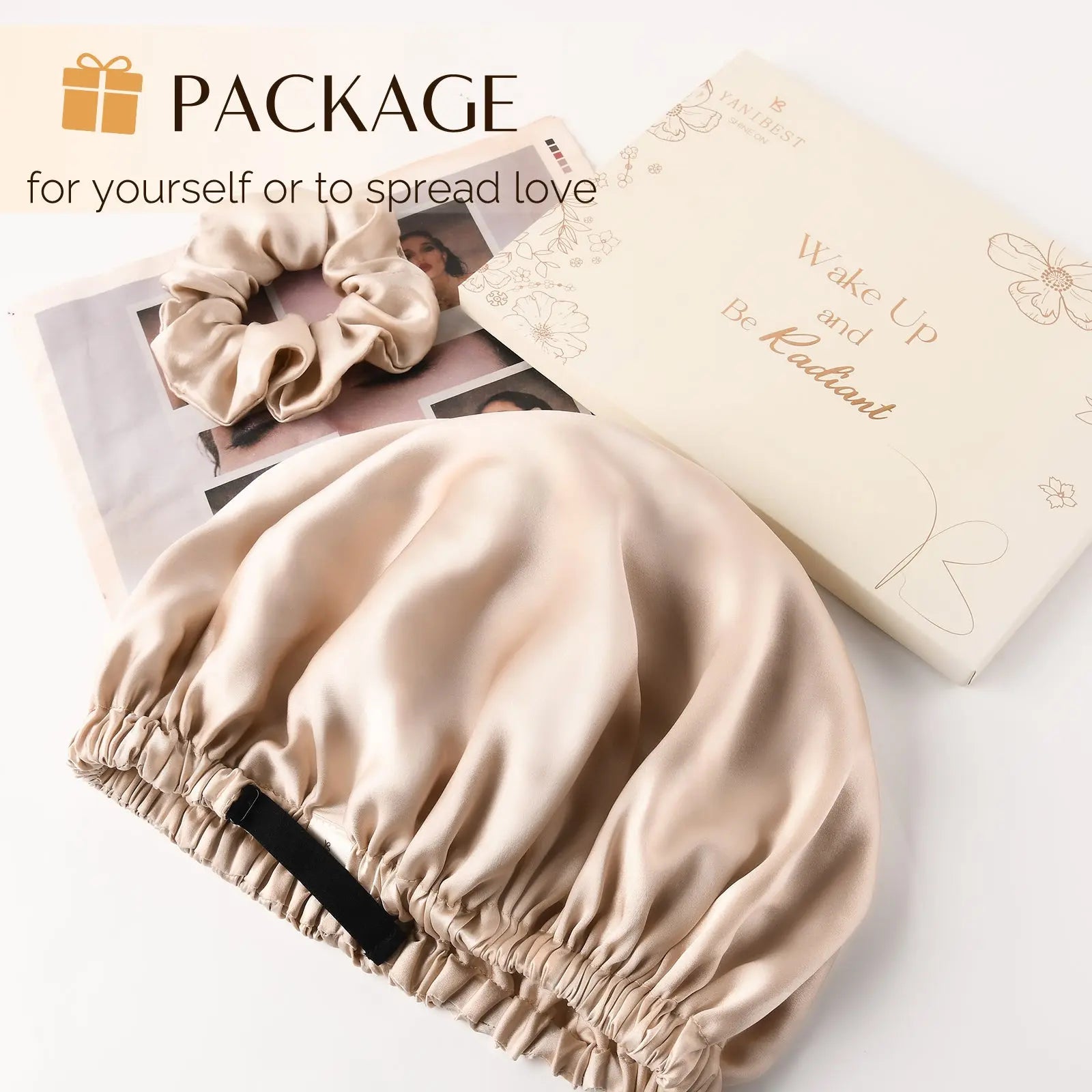 Mulberry Silk Bonnet Adjustable Elastic YANIBEST