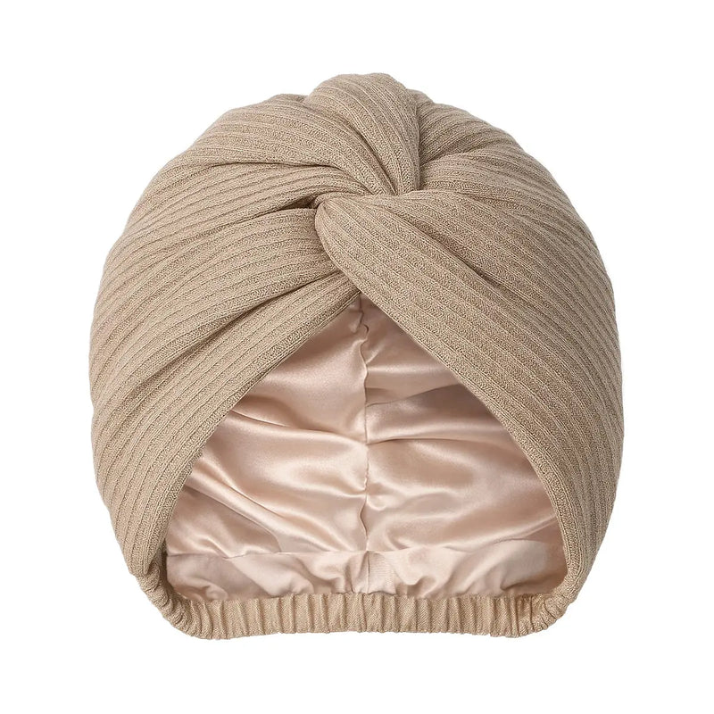 New Release Pre-Order Satin Lined Knitted Turban YANIBEST