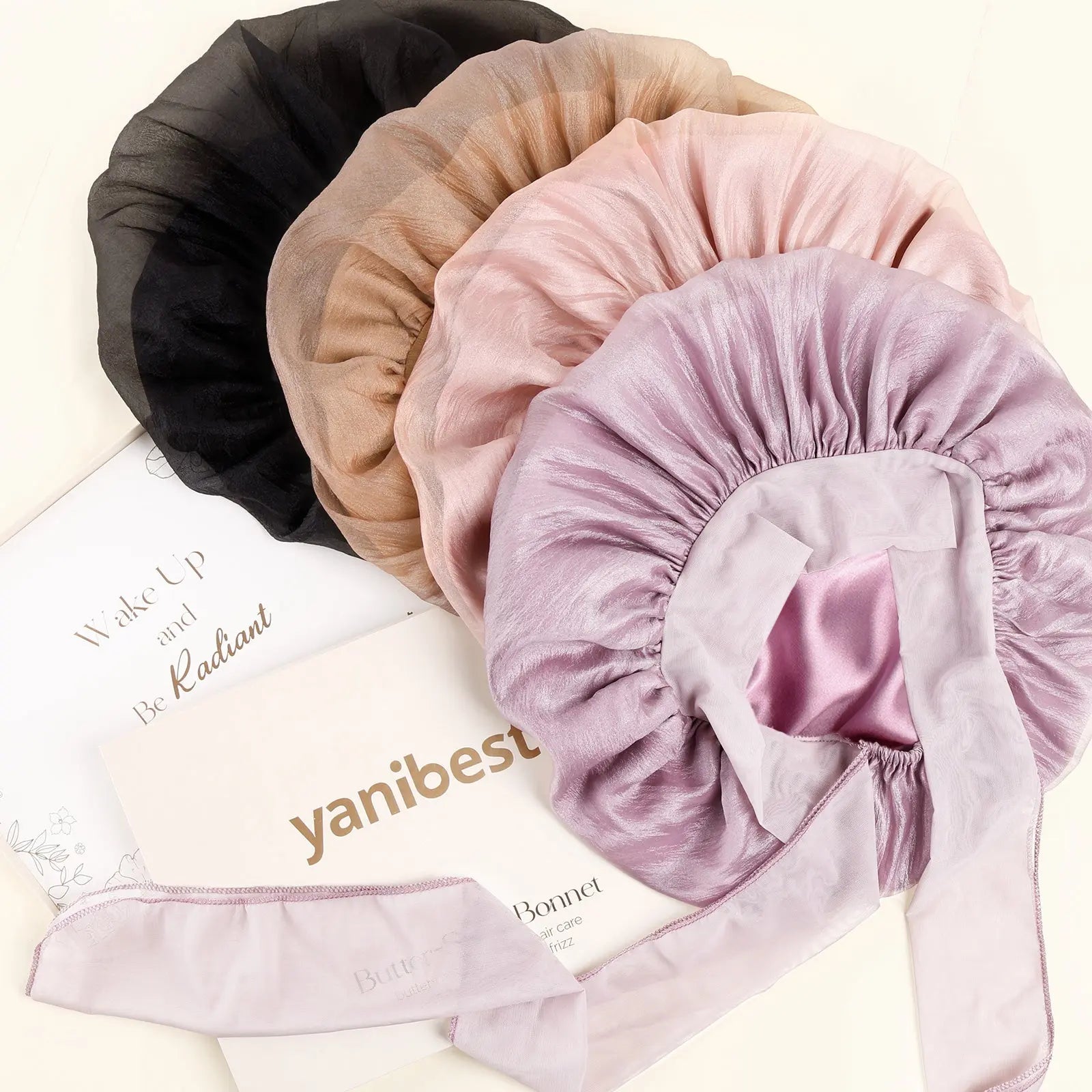 【Pre-order】Airy Satin Bonnet™ – Lightweight, Breathable Hair Protection for Hair Care YANIBEST