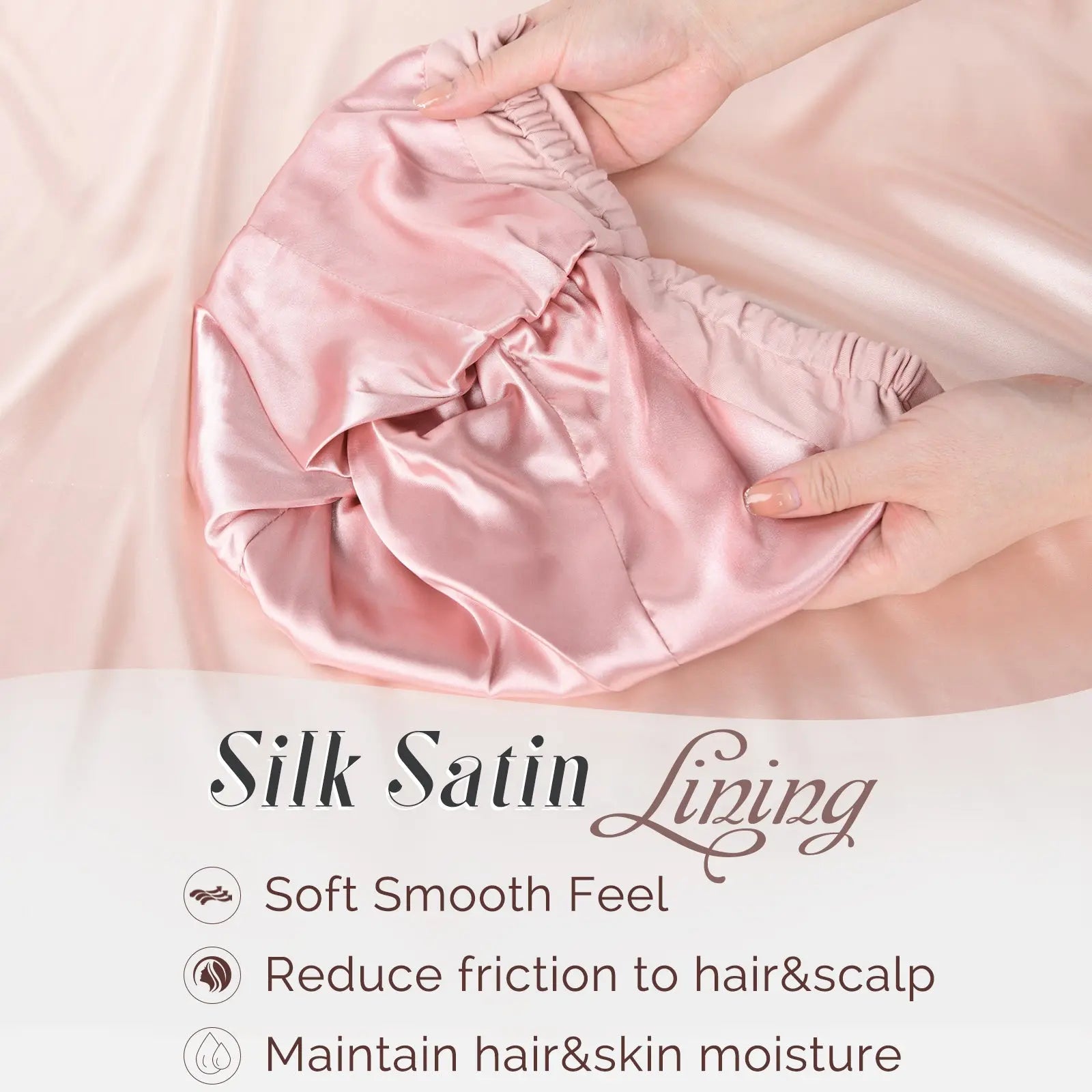 Satin Lined Knotted Turban| Millennium Pink - YANIBEST