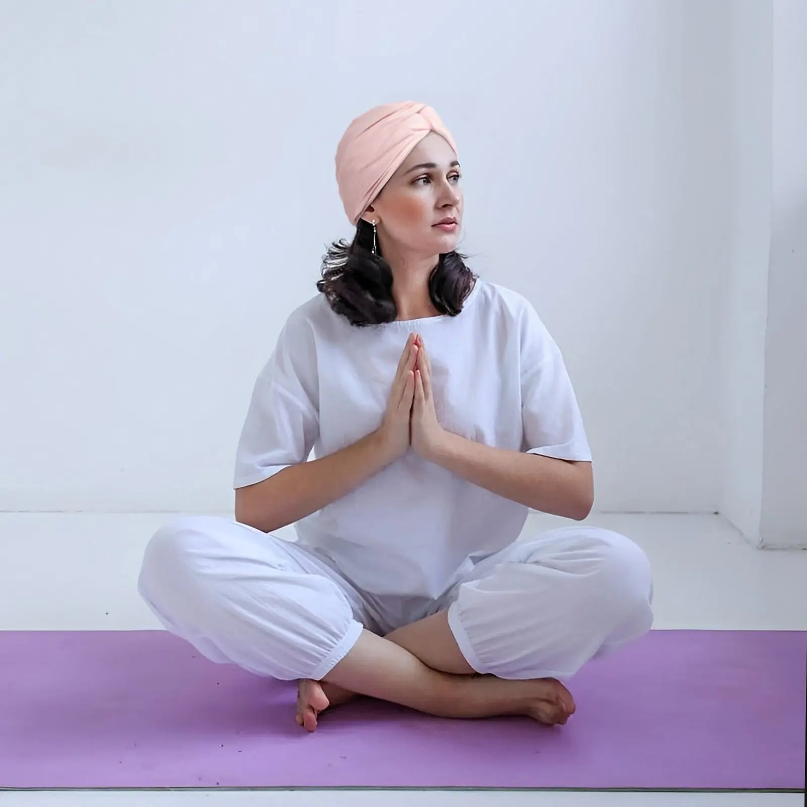 Satin Lined Knotted Turban| Millennium Pink - YANIBEST