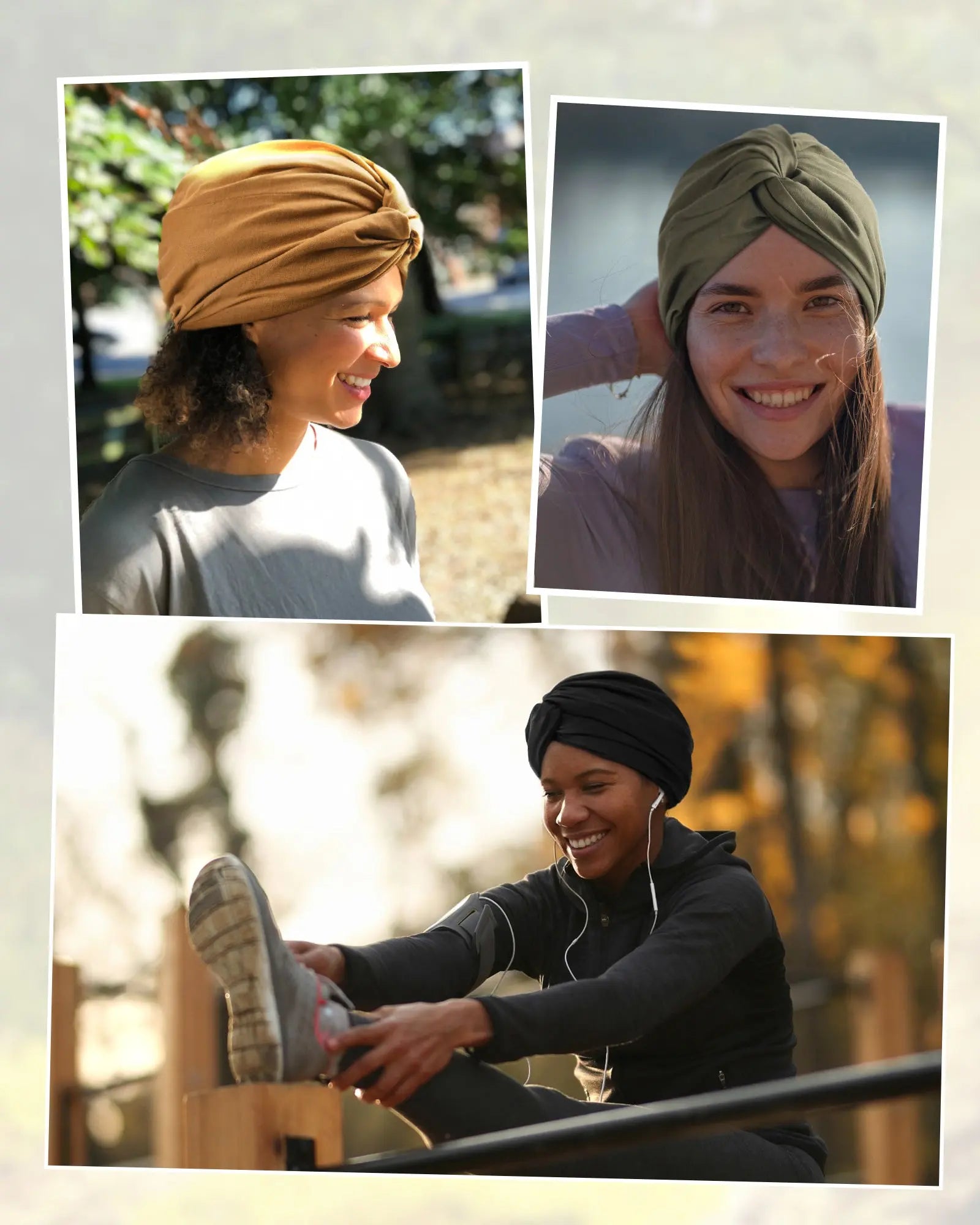 Satin Lined Knotted Turban| Olive Green - YANIBEST