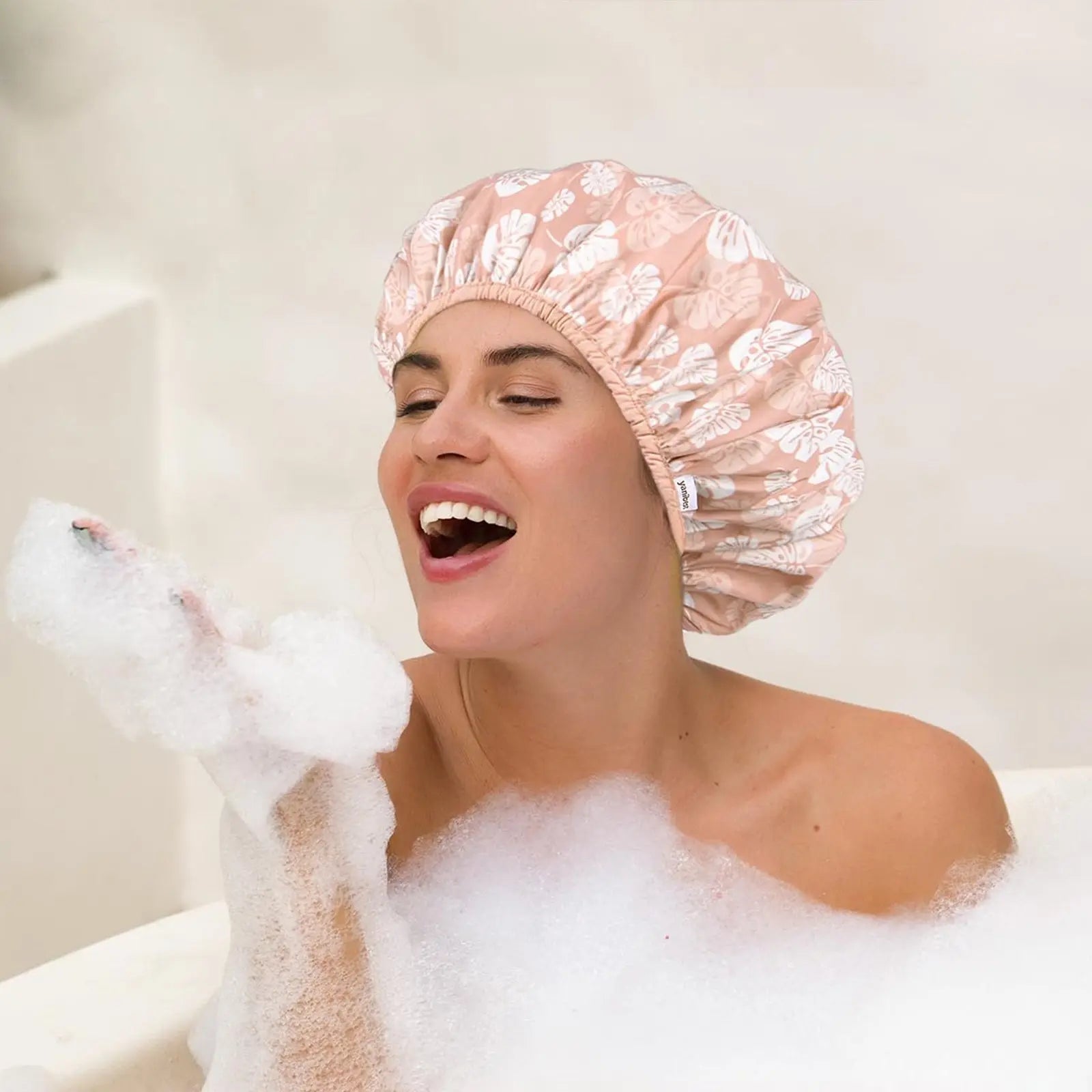 Satin Lined Shower Cap YANIBEST