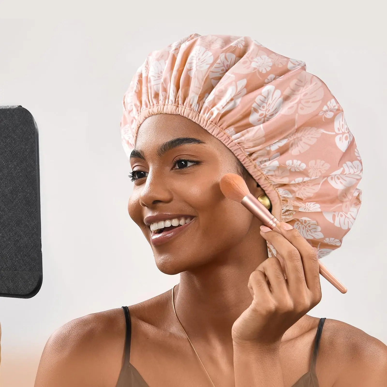 Satin Lined Shower Cap YANIBEST