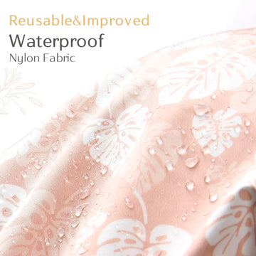 Stylish Bow Tie Waterproof Shower Cap| Pink Floral - YANIBEST