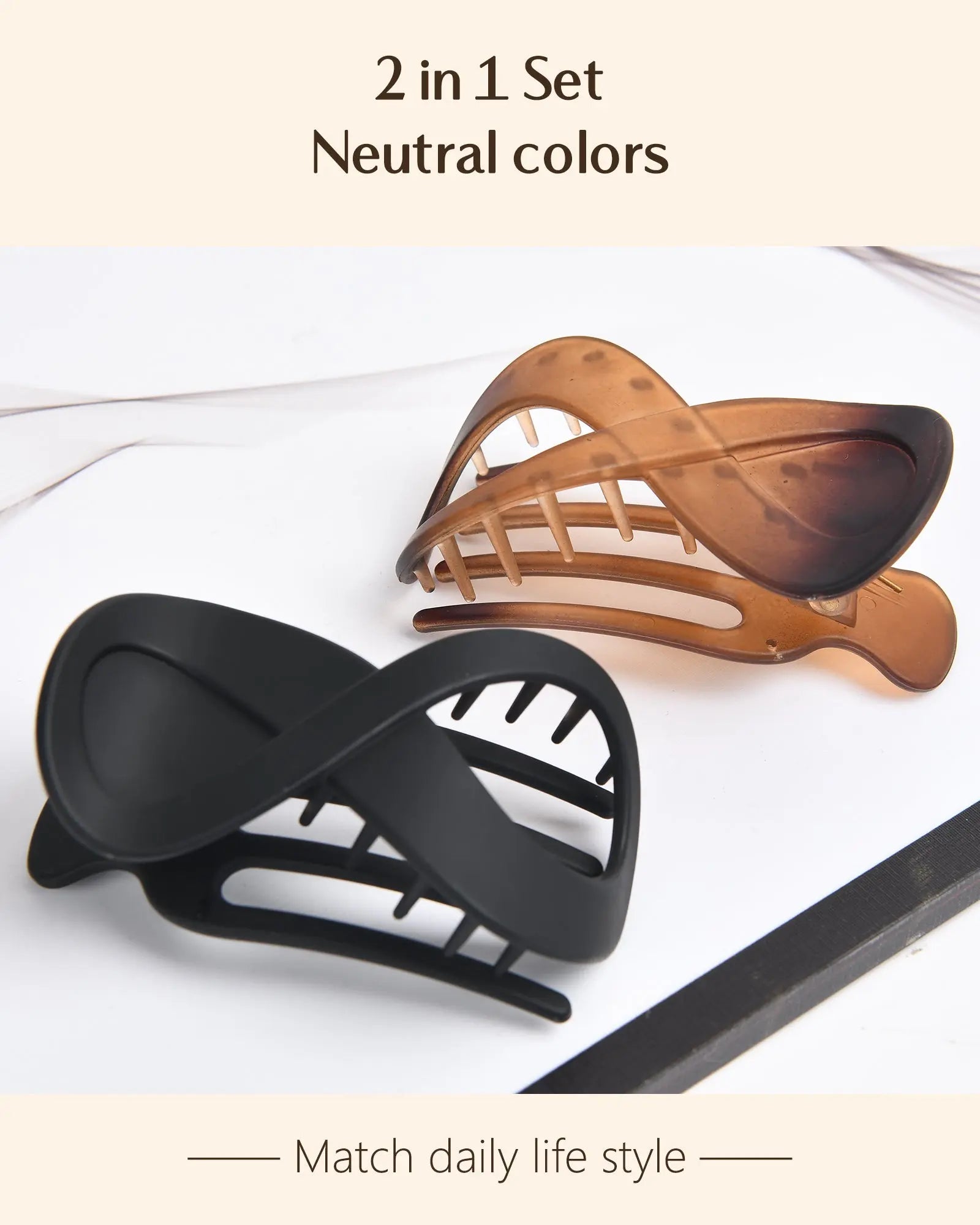 Twist French Concord Flat Hair Clips - YANIBEST