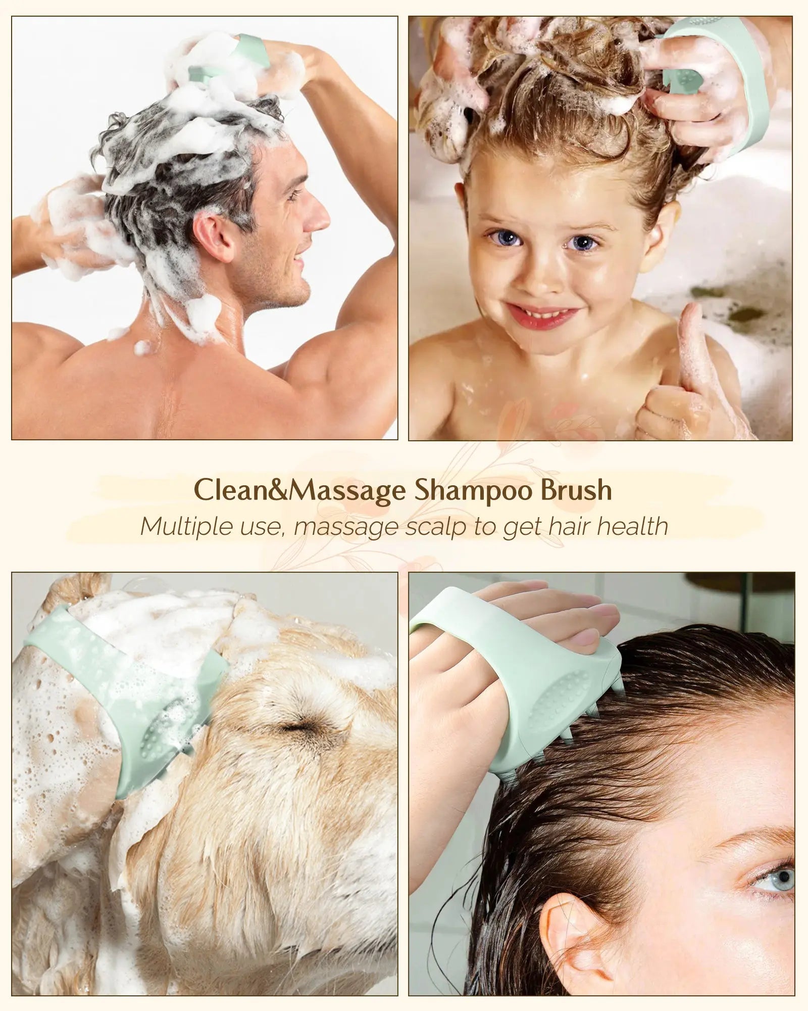 YANIBEST Hair Shampoo Massager| Green - YANIBEST