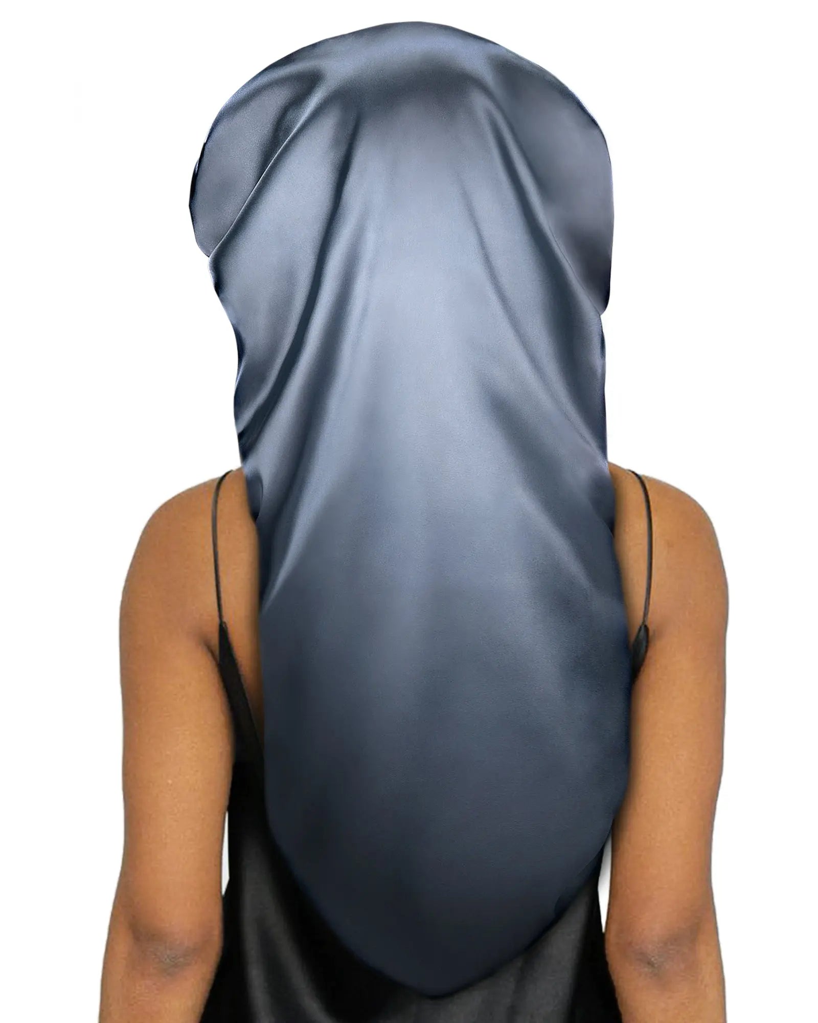 Long Tail Satin Bonnet| Indigo Blue YANIBEST