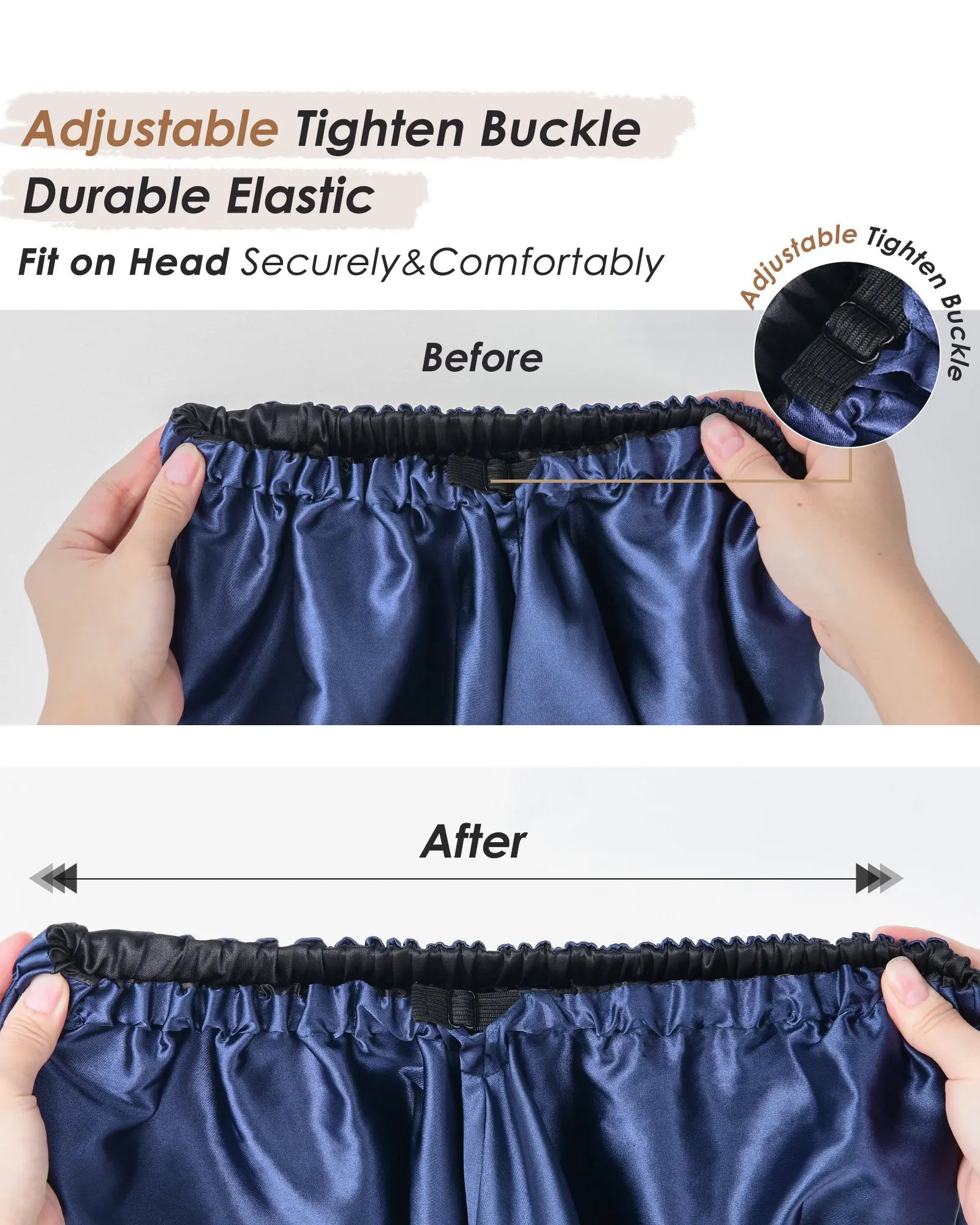 Long Tail Satin Bonnet| Royal Blue YANIBEST