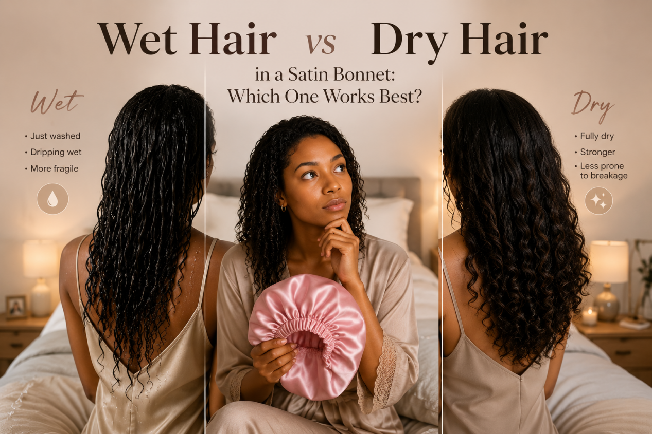 Wet Hair vs Dry Hair in a Satin Bonnet: Which One Works Best?
