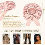 #1 Tie Band Double Layer Butter Satin Bonnet YANIBEST