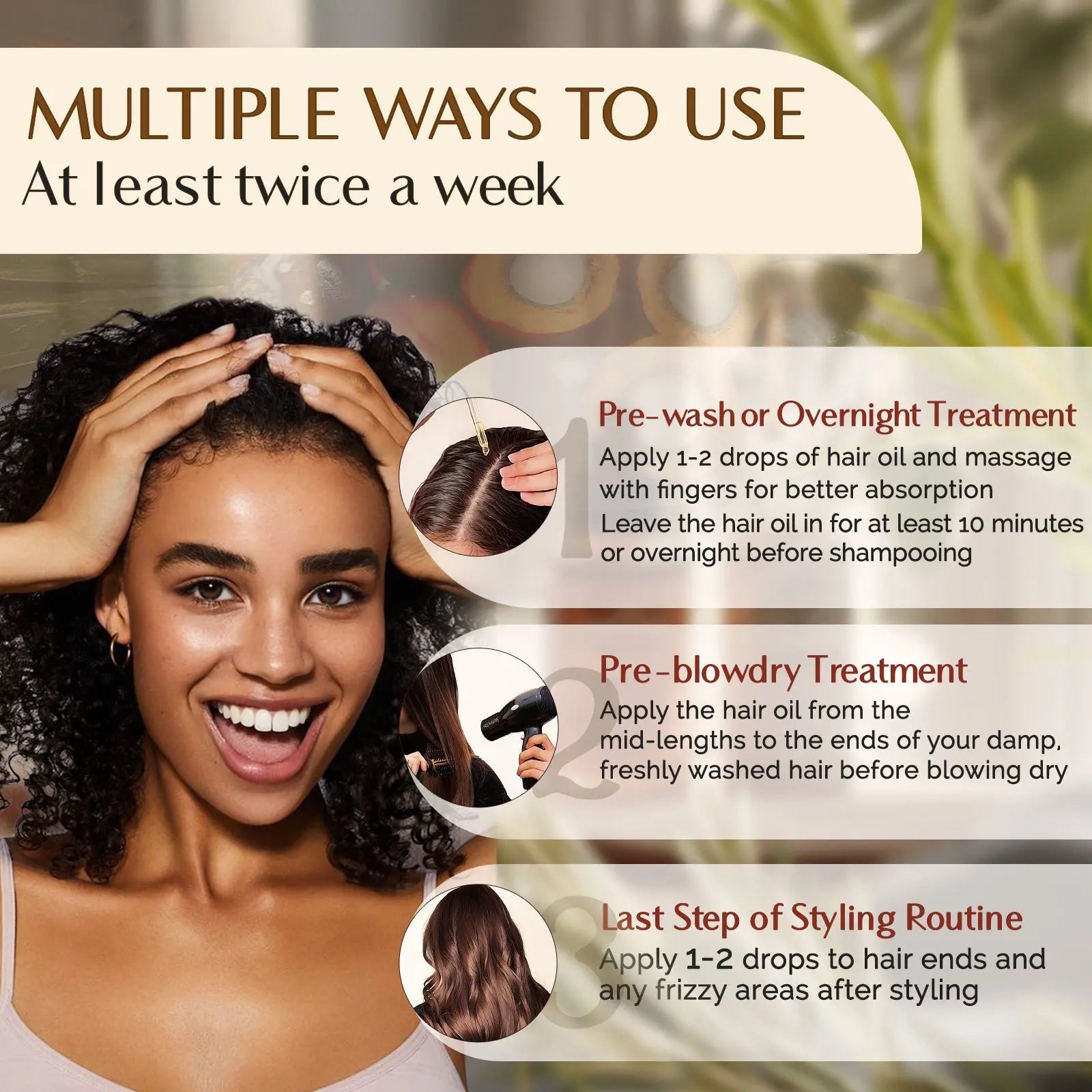 100% Natural Batana Rosemary Castor Hair Oil For Hair Growth - YANIBEST