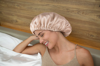 Mulberry Silk Bonnet Adjustable Elastic