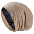 Butter Satin Lined Slouchy Cap - Khaki