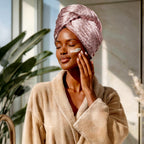 Microfiber Hair Towel - Pink Leaopard