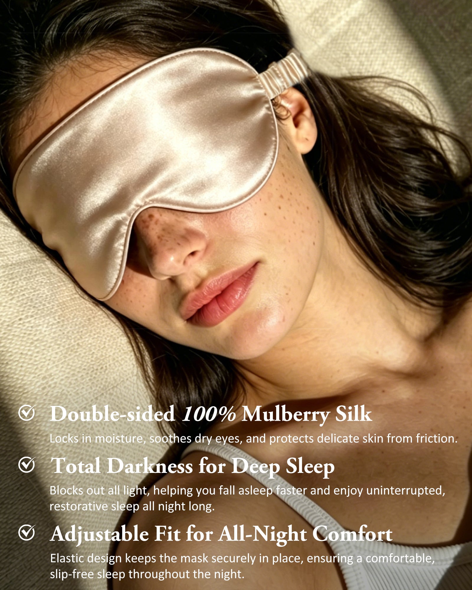 Mulberry Silk 3D Sleep Mask - Pink