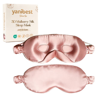 3D Mulberry Silk Sleep Mask - Pink