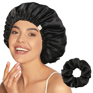 Mulberry Silk Bonnet Adjustable Elastic