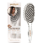3D Styling Brush for Curly & Coily Hair | Detangle, Defrizz & Define - Crystal