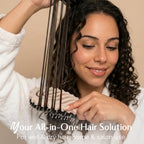 3D Styling Brush for Curly & Coily Hair | Detangle, Defrizz & Define - Beige