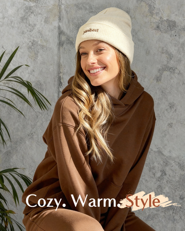 Mulberry Silk Lined Beanie - Beige