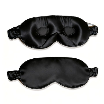 3D Mulberry Silk Sleep Mask - Black