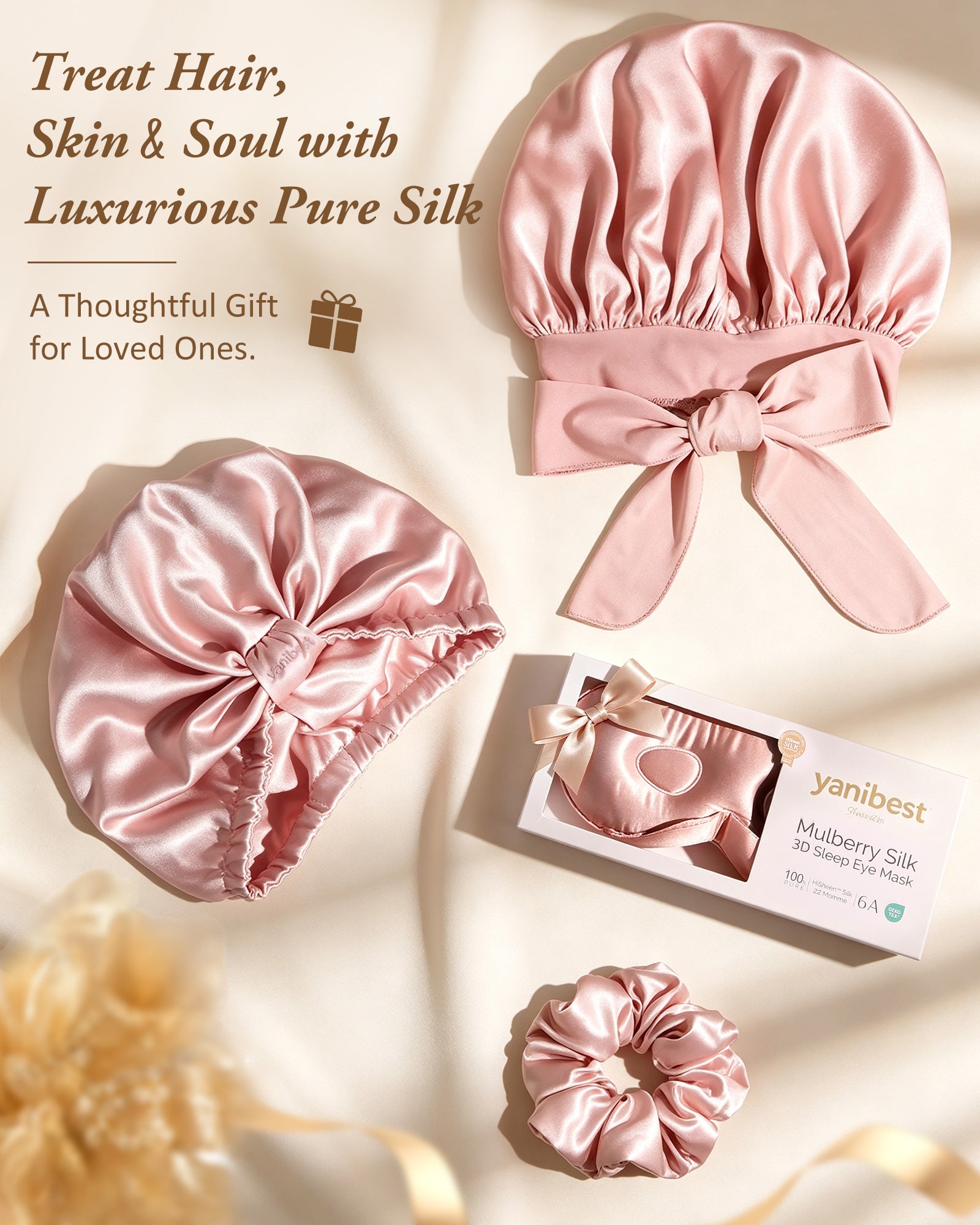 Mulberry Silk 3D Sleep Mask - Pink