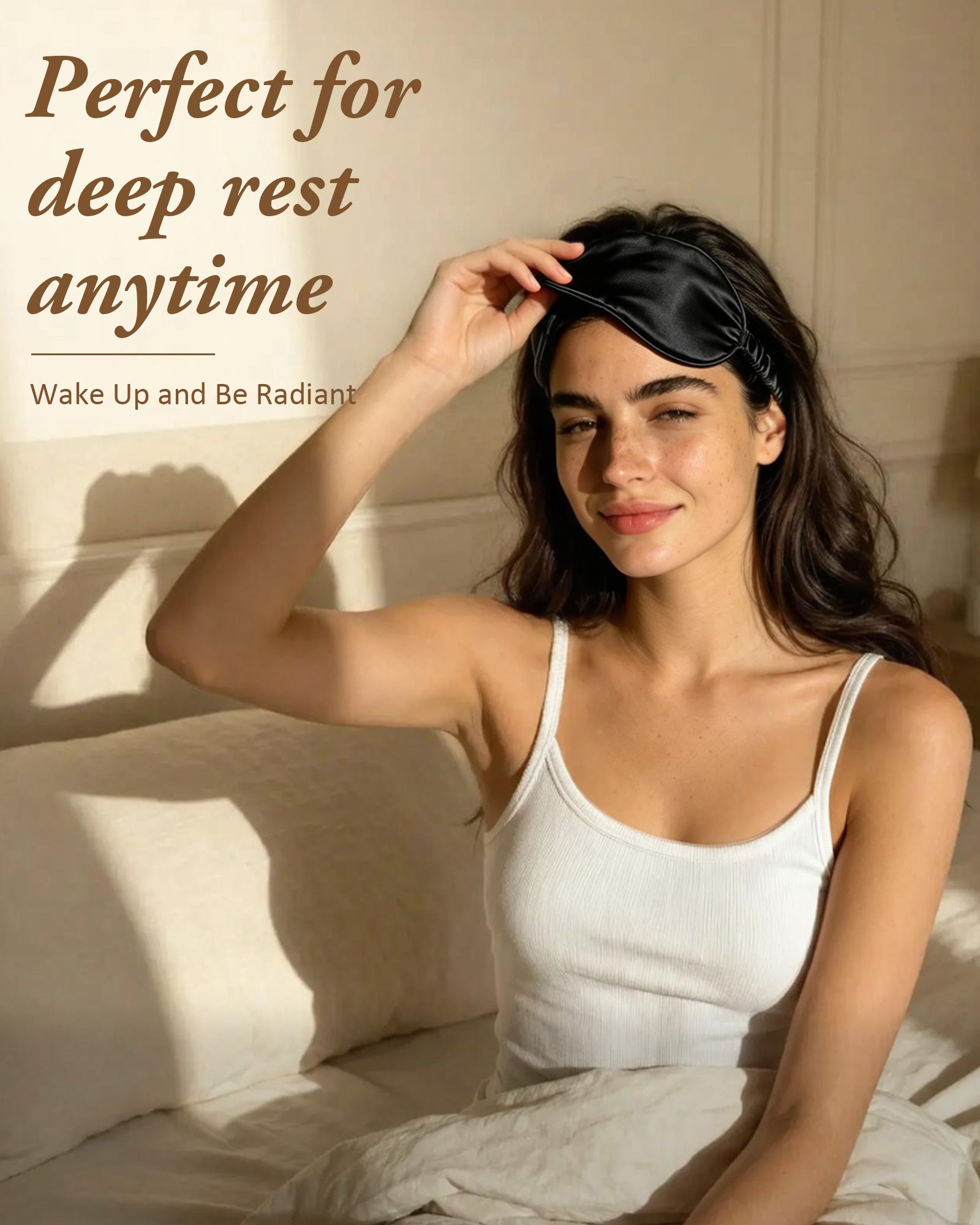 Mulberry Silk 3D Sleep Mask - Black