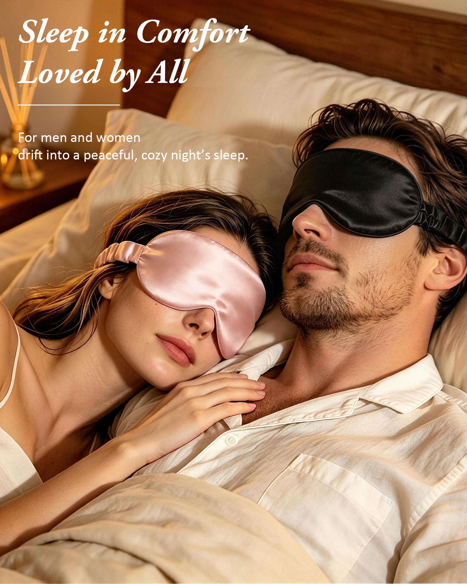Mulberry Silk 3D Sleep Mask - Champagne
