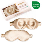 Mulberry Silk 3D Sleep Mask - Champagne